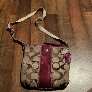 Coach cross body purse